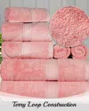 Superior Highly Absorbent 8pc Ultra Plush Solid Towel Set