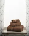 Superior Highly Absorbent Egyptian Cotton 3-piece Ultra Plush Solid Assorted Towel Set In Chocolate