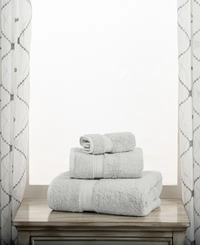 Superior Highly Absorbent Egyptian Cotton 3-piece Ultra Plush Solid Assorted Towel Set In Silver