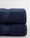 Superior Highly Absorbent Zero Twist 2pc Bath Sheet Set In Blue