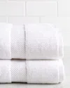 Superior Highly Absorbent Zero Twist 2pc Bath Cotton Sheet Set In White
