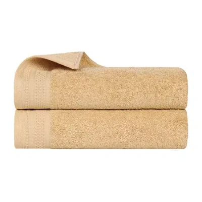 Superior Honeycomb Collection | 100% Combed Cotton 2-pc. Bath Sheet In Yellow