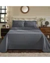 Superior Medallion Jacquard Matelasse Bedspread Set In Grey