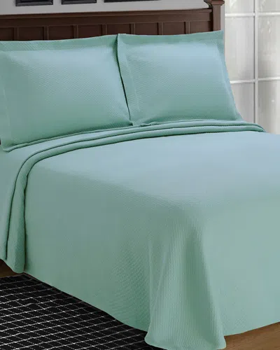 Superior Jacquard Matelasse Diamond Solitaire 3pc Cotton Bedspread Set