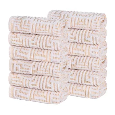 Superior Jasper Collection | 100% Cotton 12-pc. Quick Dry Washcloth In Yellow
