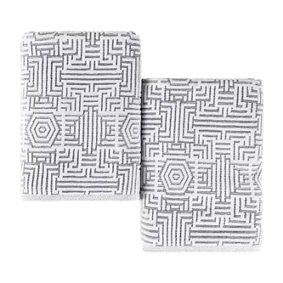 Superior Jasper Collection | 100% Cotton 2-pc. Bath Sheet In Black