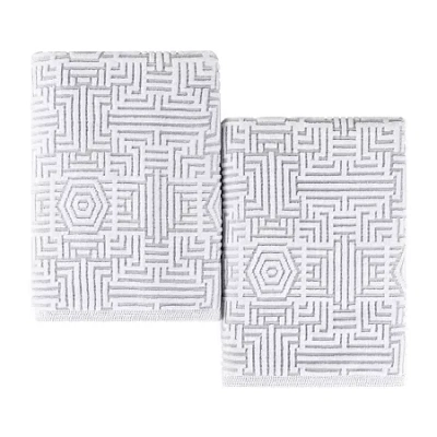 Superior Jasper Collection | 100% Cotton 2-pc. Bath Sheet In Silver
