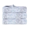 Superior Jasper Collection | 100% Cotton 2-pc. Quick Dry Jacquard Bath Towel In Blue