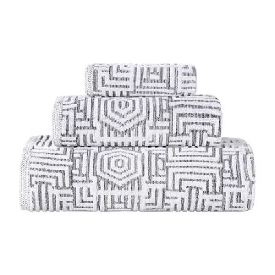 Superior Jasper Collection | 100% Cotton 3-pc. Quick Dry Solid Bath Towel Set In Gray