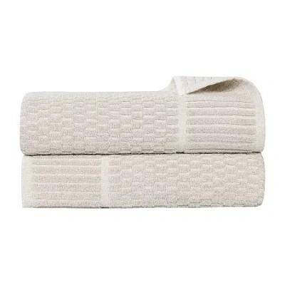 Superior Juno Collection | 80% Cotton 20% Viscose 2-pc. Bath Sheet In Sand