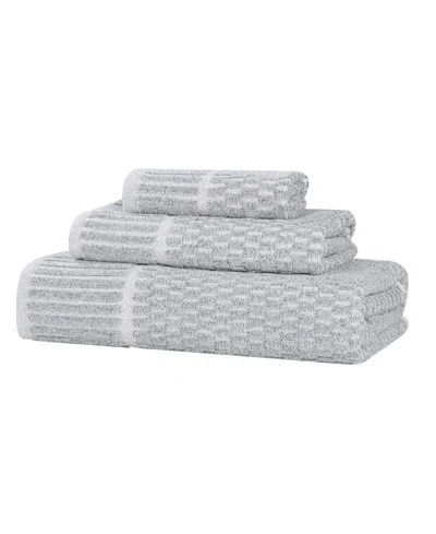 Superior Juno Cotton 3-piece Towel Set In Blue