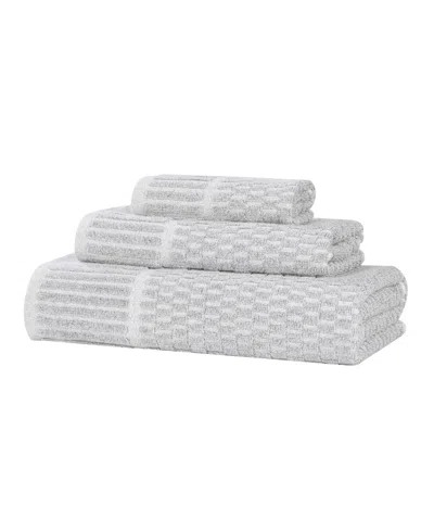 Superior Juno Cotton 3-piece Towel Set In White