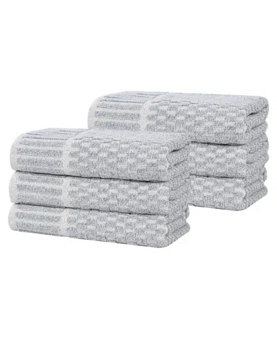 Superior Juno Cotton Blend 6-piece Hand Towels Set In Blue