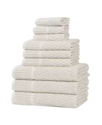 Superior Juno Cotton Blend 9-piece Towel Set In Neutral