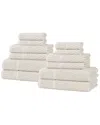 Superior Juno Medium Weight Checkered Border 12pc Towel Set