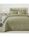 Superior Karina Velvet Lightweight Quilt Set In Green