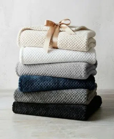 Superior Lily Classic Pebbled Popcorn Texture Fluffy Fleece Blanket In Multi