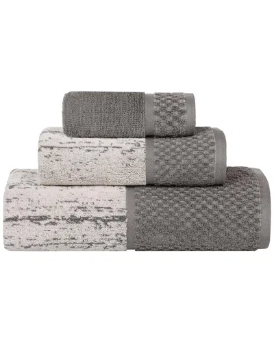 Superior Lodi Cotton 3pc Bathroom Towel Set In Multi