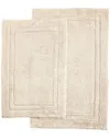 Superior Luxurious Set Of 2 Non-skid Bath Rugs