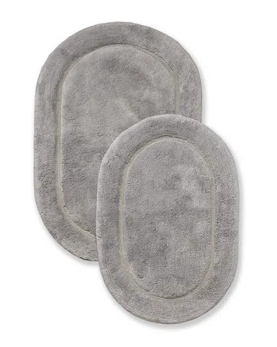 SUPERIOR SUPERIOR LUXURIOUS SET OF 2 NON-SKID COTTON BATH RUGS