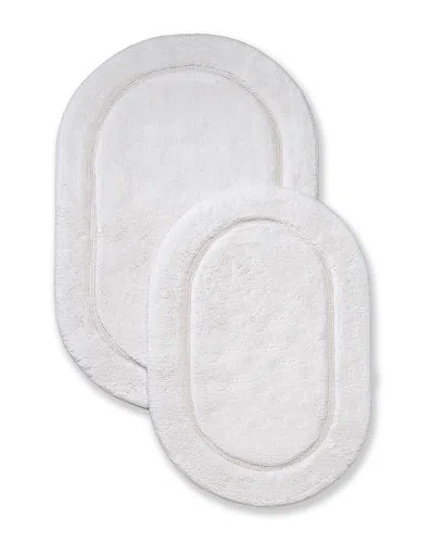 SUPERIOR SUPERIOR LUXURIOUS SET OF 2 NON-SKID COTTON BATH RUGS