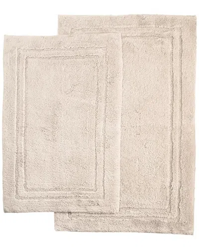 Superior Luxurious Set Of 2 Non-skid Cotton Bath Rugs