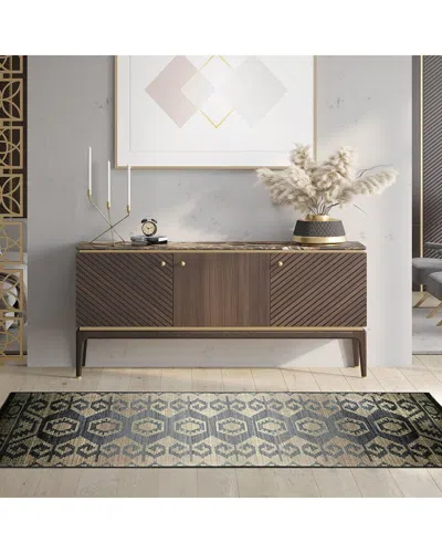 Superior Machine Washable Catori Rug 6x8 In Brown