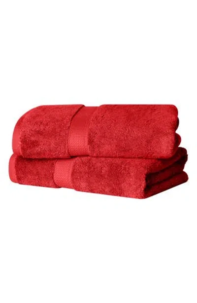 Superior Madison 2-pack Bath Towel Set In Red