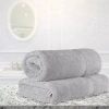 Superior 100% Egyptian Cotton 2-pc Bath Sheet Set In Gray