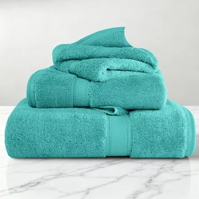 Superior Madison Collection | 100% Egyptian Cotton 3-pc. Quick Dry Solid Bath Towel Set In Green