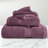 Superior Madison Collection | 100% Egyptian Cotton 3-pc. Quick Dry Solid Bath Towel Set In Purple