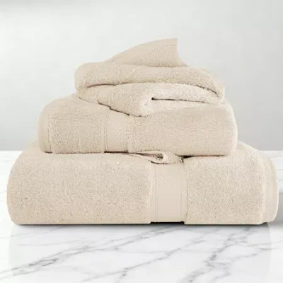 Superior Madison Collection | 100% Egyptian Cotton 3-pc. Quick Dry Solid Bath Towel Set In Sand