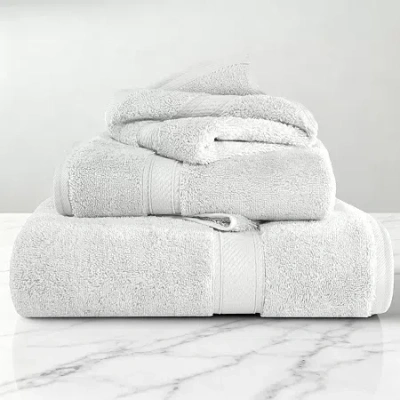 Superior Madison Collection | 100% Egyptian Cotton 3-pc. Quick Dry Solid Bath Towel Set In White