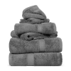 Superior Madison Collection | 100% Egyptian Cotton 6-pc. Quick Dry Solid Bath Towel Set In Black