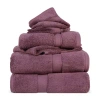 Superior Madison Collection | 100% Egyptian Cotton 6-pc. Quick Dry Solid Bath Towel Set In Purple