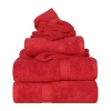 Superior Madison Collection | 100% Egyptian Cotton 6-pc. Quick Dry Solid Bath Towel Set In Red