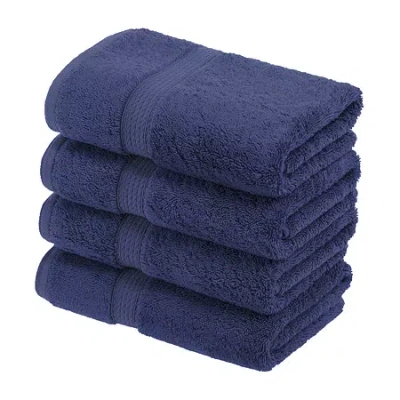 Superior Madison Collection | 100% Egyptian Cotton 6-pc. Solid Hand Towel In Blue