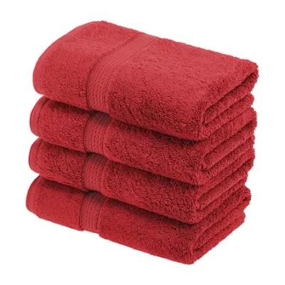 Superior Madison Collection | 100% Egyptian Cotton 6-pc. Solid Hand Towel In Red