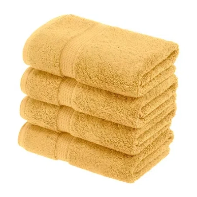 Superior Madison Collection | 100% Egyptian Cotton 6-pc. Solid Hand Towel In Yellow