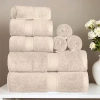 Superior Madison Collection | 100% Egyptian Cotton 8-pc. Quick Dry Solid Bath Towel Set In Sand