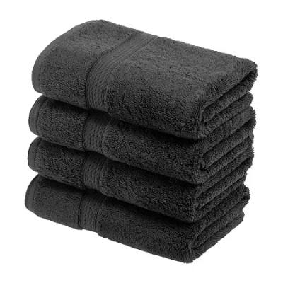 Superior Madison Collection | Plush Egyptian Cotton 6-pc. Solid Hand Towel In Black