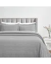 Superior Zenith Medium Weight Matelasse Bedspread Set In Grey