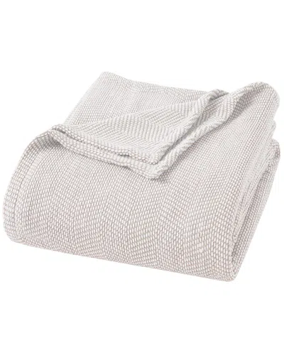 Superior Maya Chenille Herringbone Medium Weight Blanket In Brown