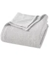 Superior Maya Chenille Herringbone Medium Weight Blanket In Grey