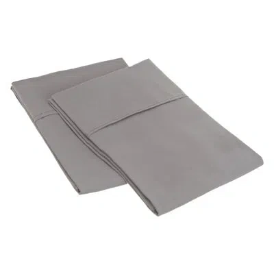Superior Microfiber Sateen Pillowcase In Silver