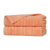 Superior Mika Collection | 80% Cotton 20% Viscose 2-pc. Bath Sheet In Pink