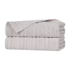 Superior Mika Collection | 80% Cotton 20% Viscose 2-pc. Bath Sheet In Silver