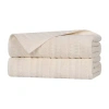 Superior Mika Collection | 80% Cotton 20% Viscose 2-pc. Bath Sheet In White