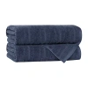 Superior Mika Collection | 80% Cotton 20% Viscose 2-pc. Quick Dry Bath Towel In Blue