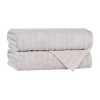 Superior Mika Collection | 80% Cotton 20% Viscose 2-pc. Quick Dry Bath Towel In Silver